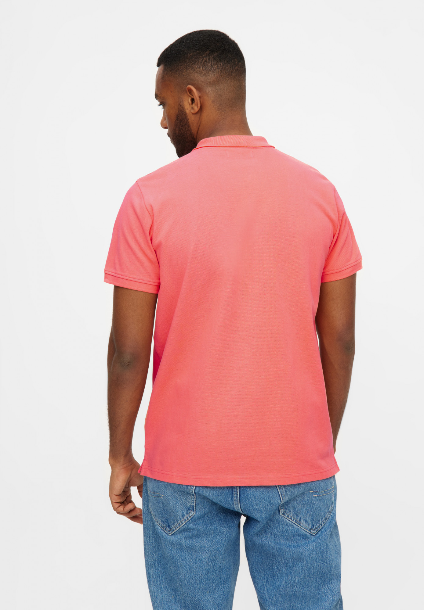 Derbe Polo Shirt Basic Polo Herren Pink GOTS Organic