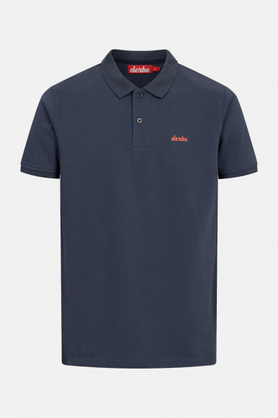 Derbe Polo Shirt Basic Polo Herren Dunkelblau GOTS Organic