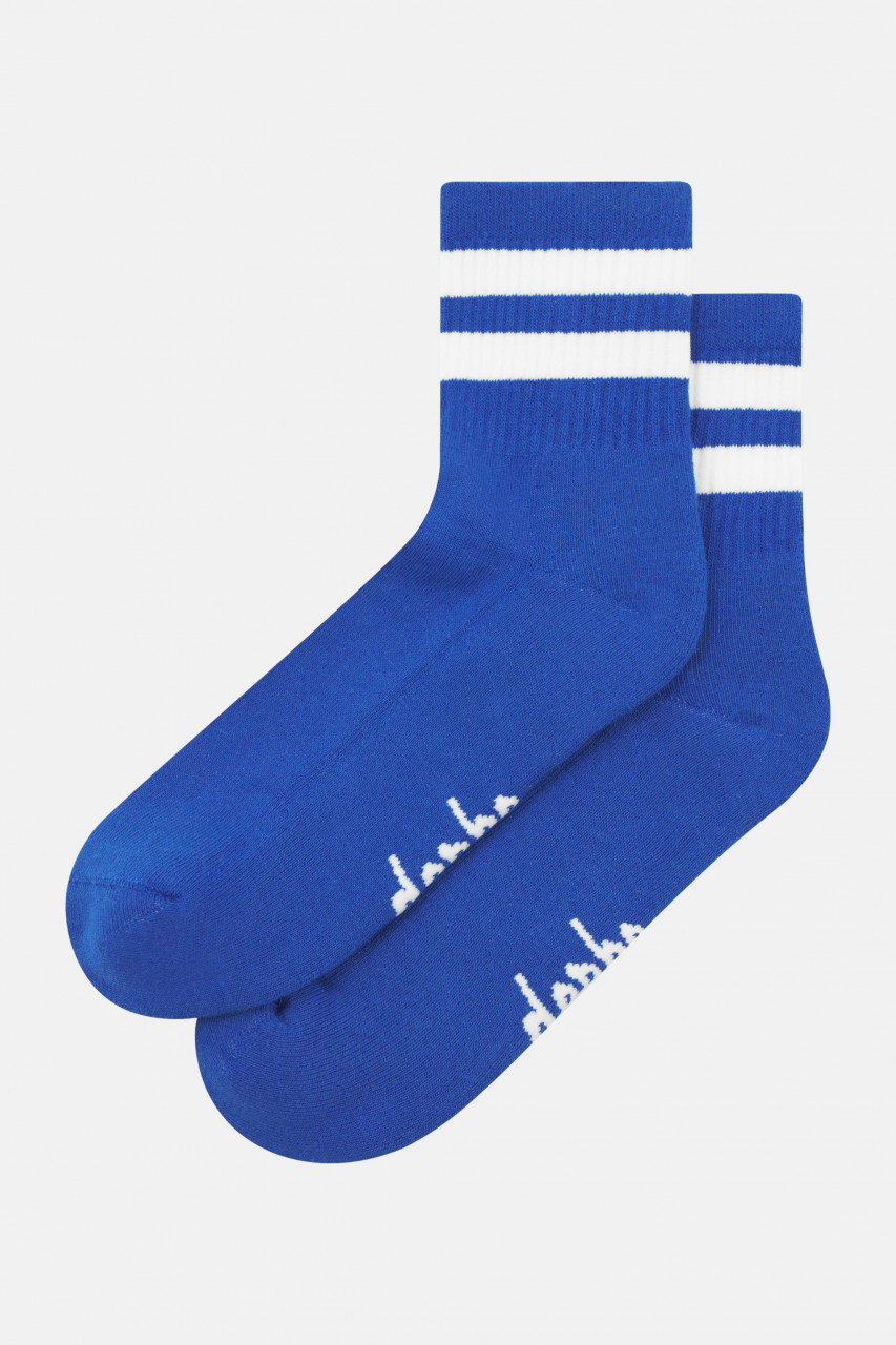 Derbe Socken Basic Short Blau Weiß
