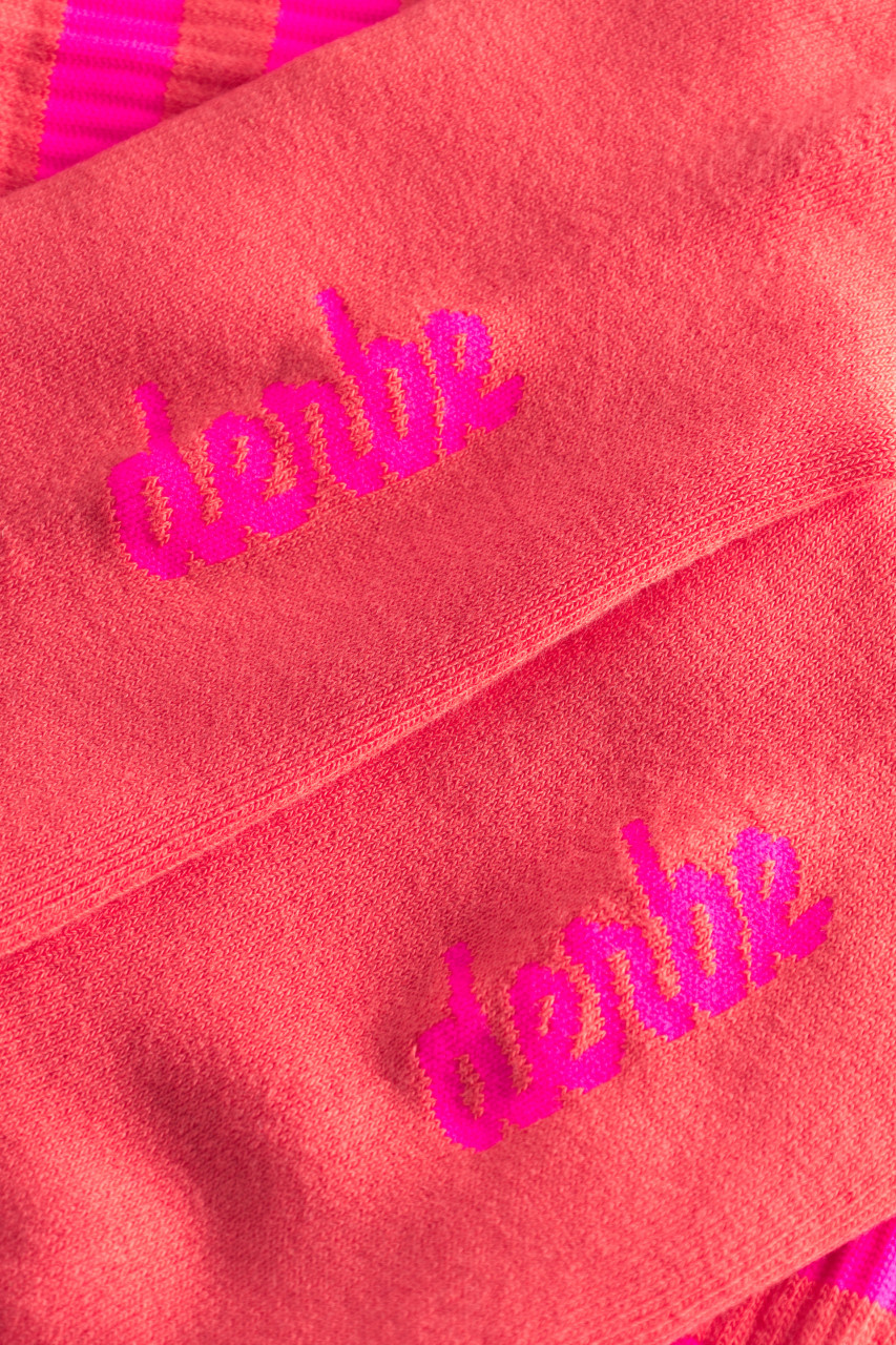 Derbe Socken Basic Short Pink Orange