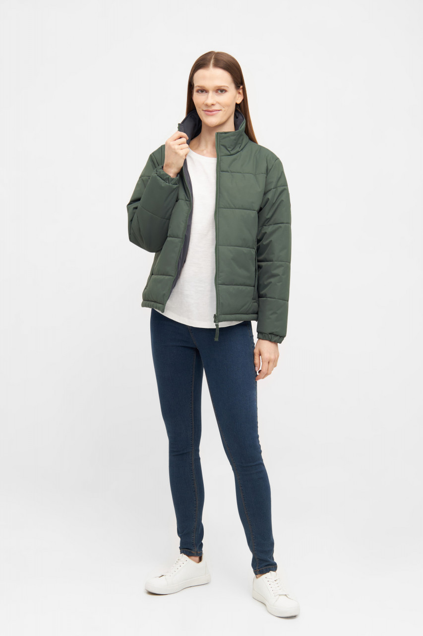 Derbe Winterjacke Bigholm Short Damen Oliv Grün