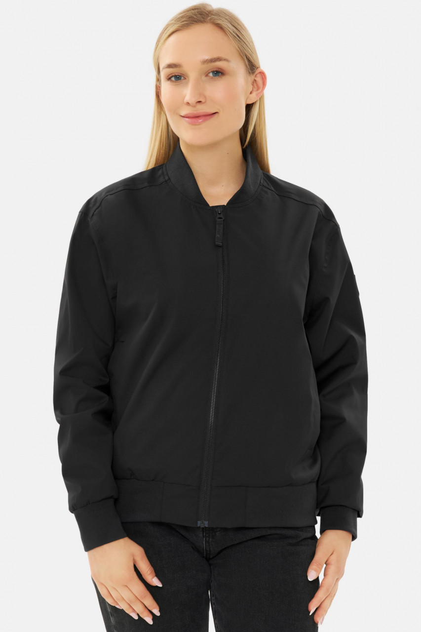 Derbe Übergangsjacke Blousby Damen Schwarz Leo Innenfutter