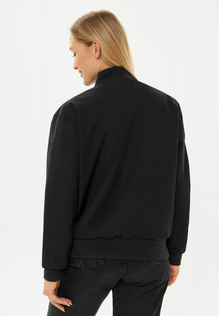 Derbe Übergangsjacke Blousby Damen Schwarz Leo Innenfutter