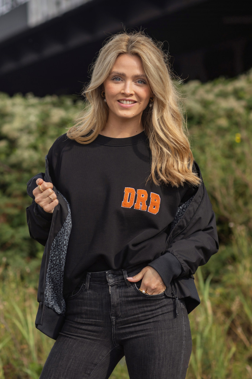 Derbe Übergangsjacke Blousby Damen Schwarz Leo Innenfutter