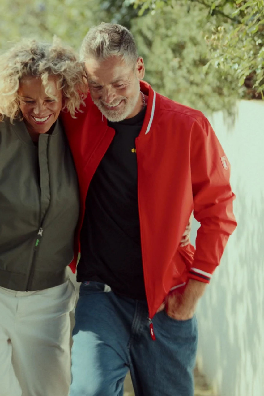 Derbe Bomberjacke Blousby Sport Herren Rot