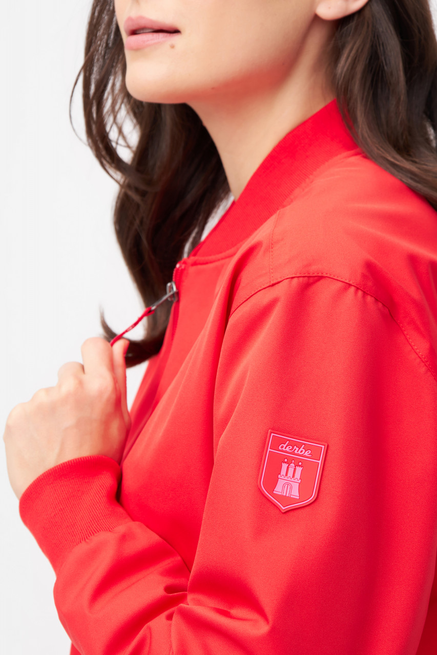 Derbe Bomberjacke Blousby Paisley Damen Rot Blouson