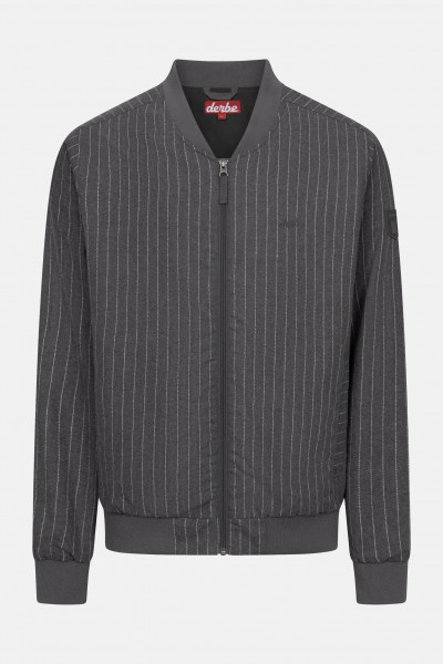 Derbe Übergangsjacke Blousby Pinstripe Herren Grau