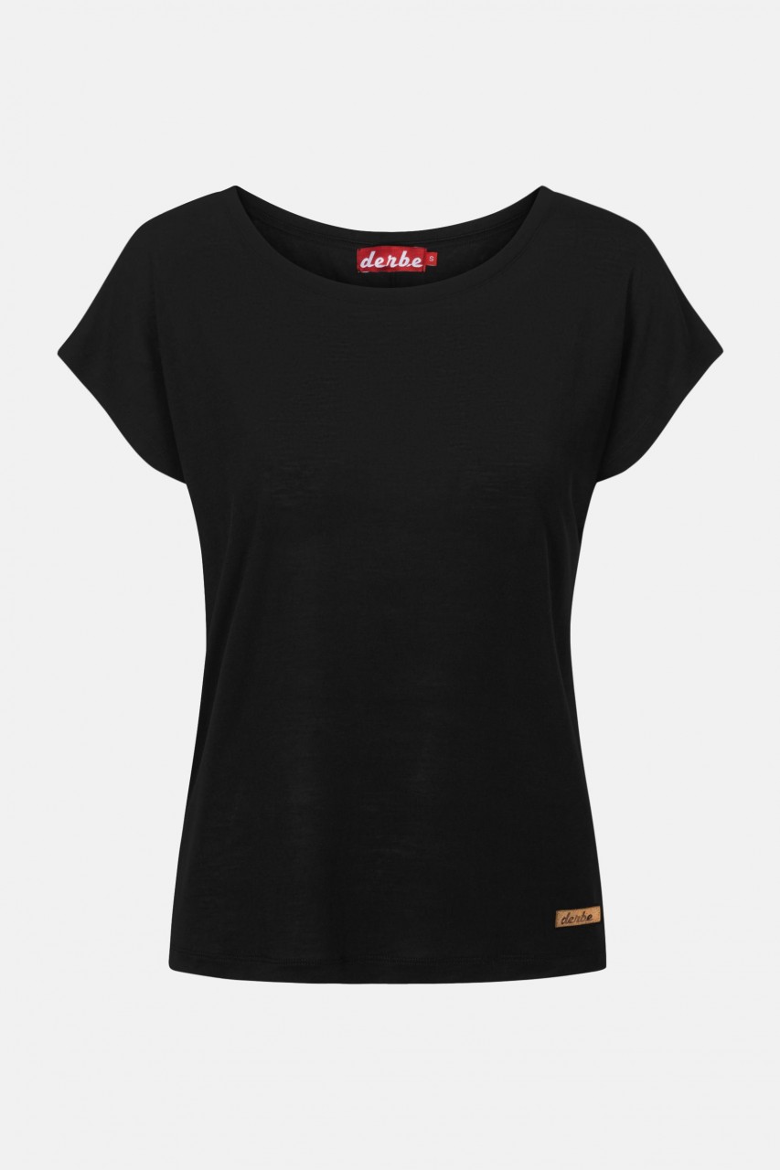 Derbe Botanic Schwarz Damen T-Shirt