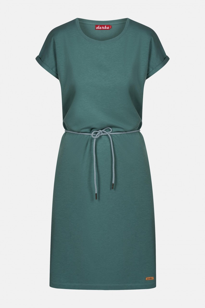Derbe Brick Dress Sage Green Damen Kleid Grün