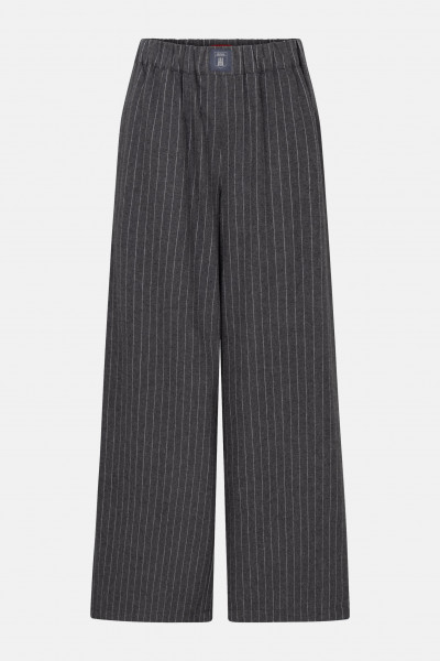 Derbe Hose Büx Pinstripe Damen Grau