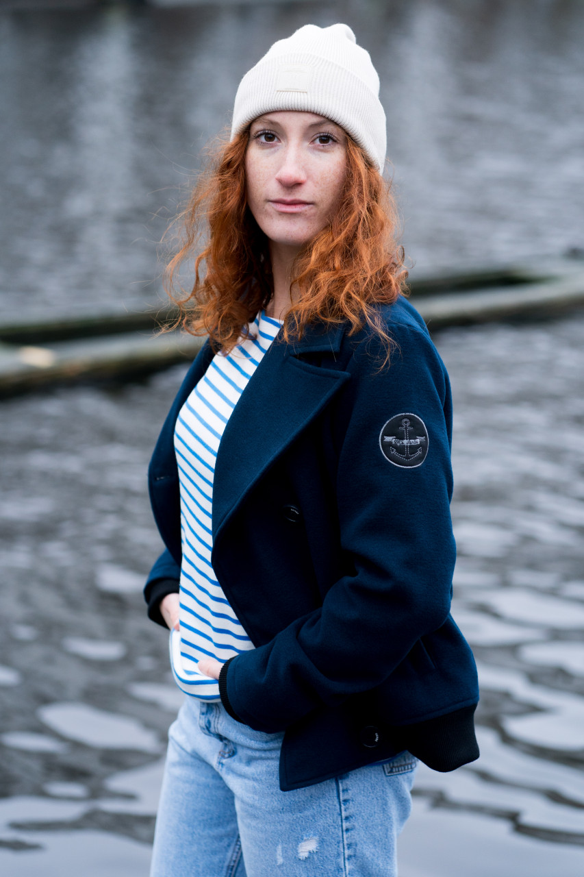 Derbe Caban Cabholm Damen Dunkelblau Übergangsjacke