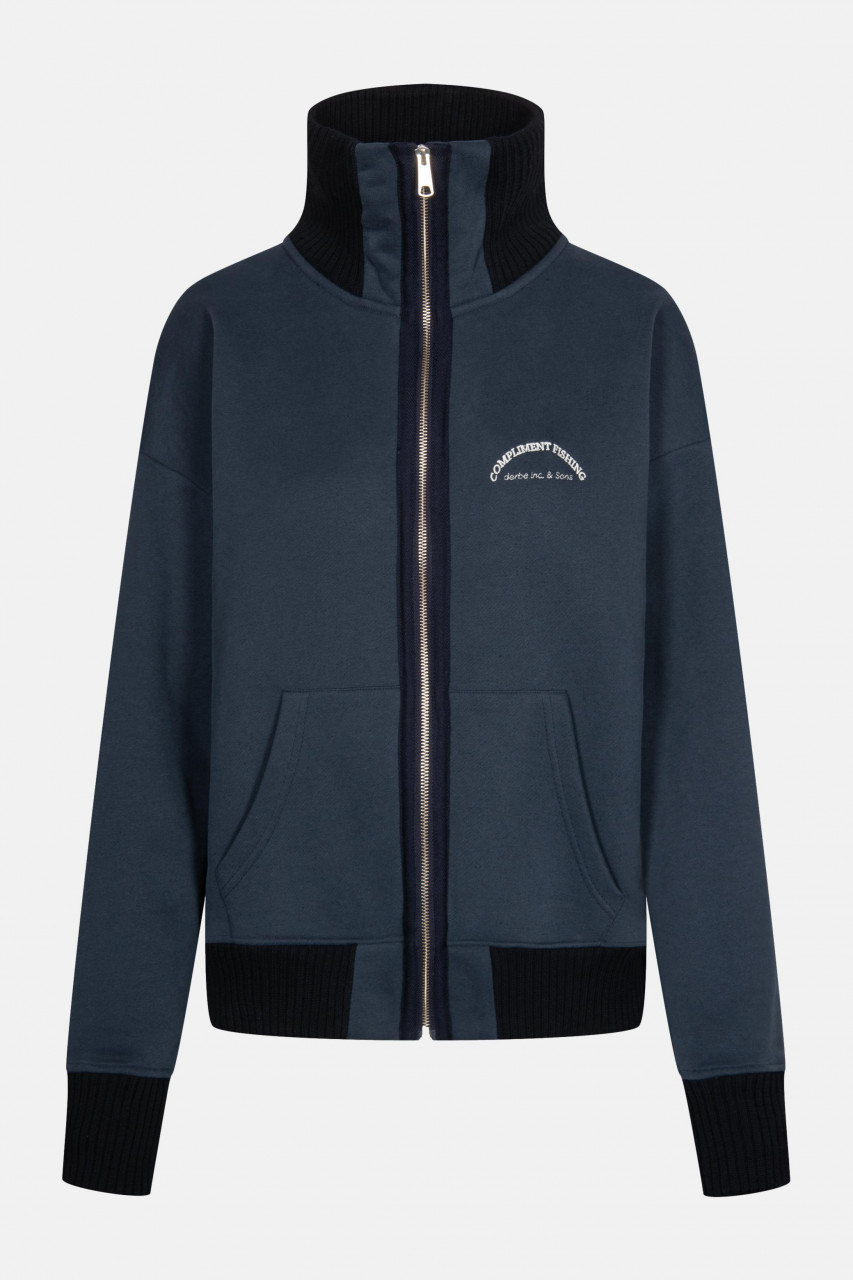 Derbe Compliment Fishing Damen Sweatjacke Navy Dunkelblau