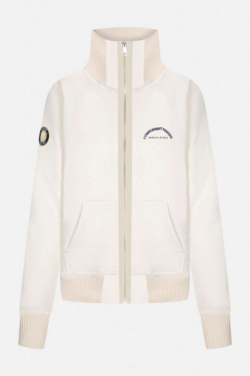 Derbe Compliment Fishing Damen Sweatjacke Tofu Beige