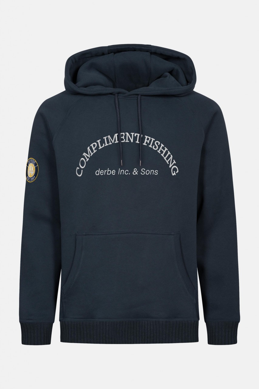 Derbe Compliment Fishing Herren Hoodie Navy Dunkelblau