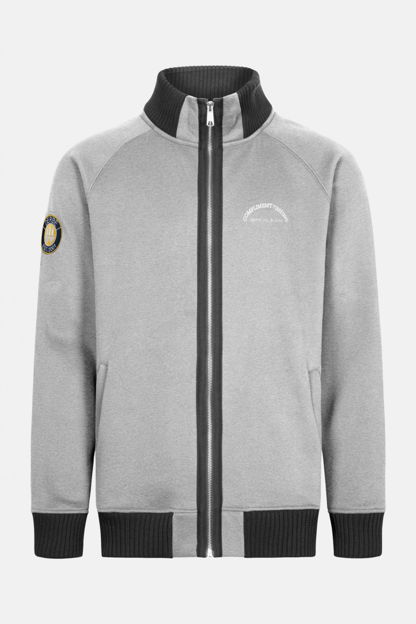 Derbe Compliment Fishing Herren Sweatjacke Grey Melange Grau