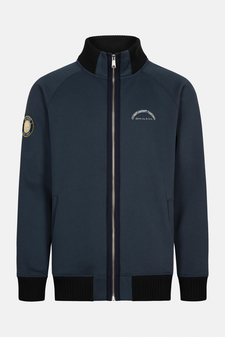 Derbe Compliment Fishing Herren Sweatjacke Navy Dunkelblau