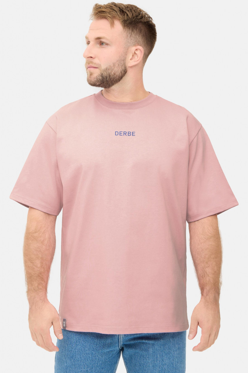 Derbe T-Shirt D+ Herren Rosa GOTS Organic
