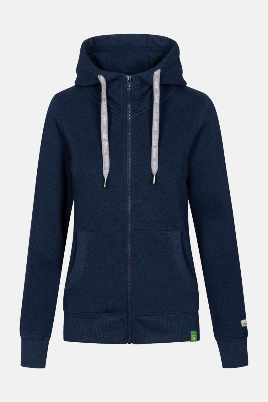 Derbe Delphis Gots Organic Damen Sweatjacke Dunkelblau