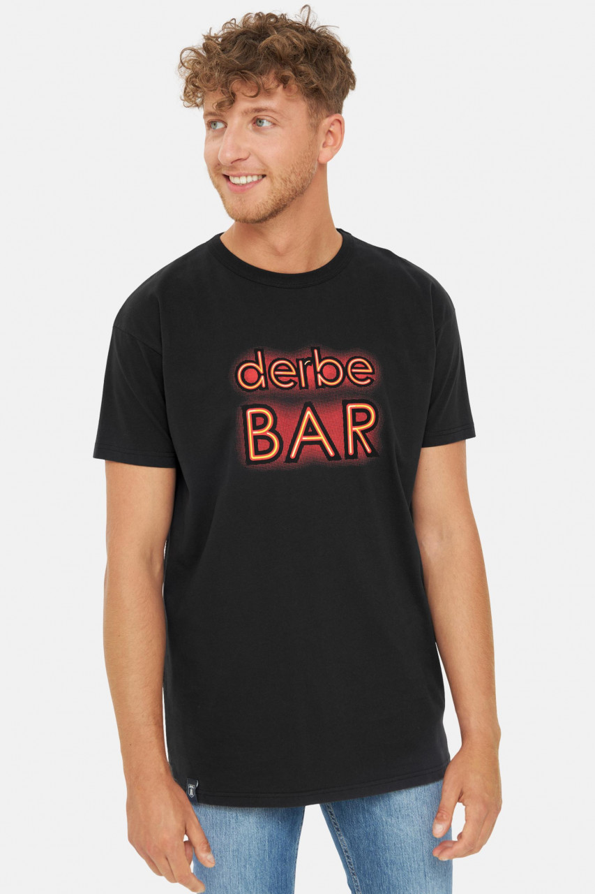 Derbe T-Shirt Bar Herren T-Shirt Schwarz