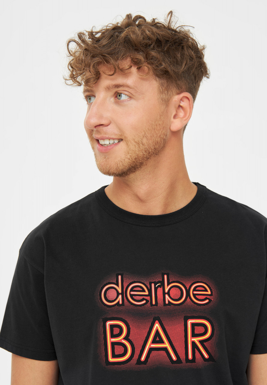 Derbe T-Shirt Bar Herren T-Shirt Schwarz