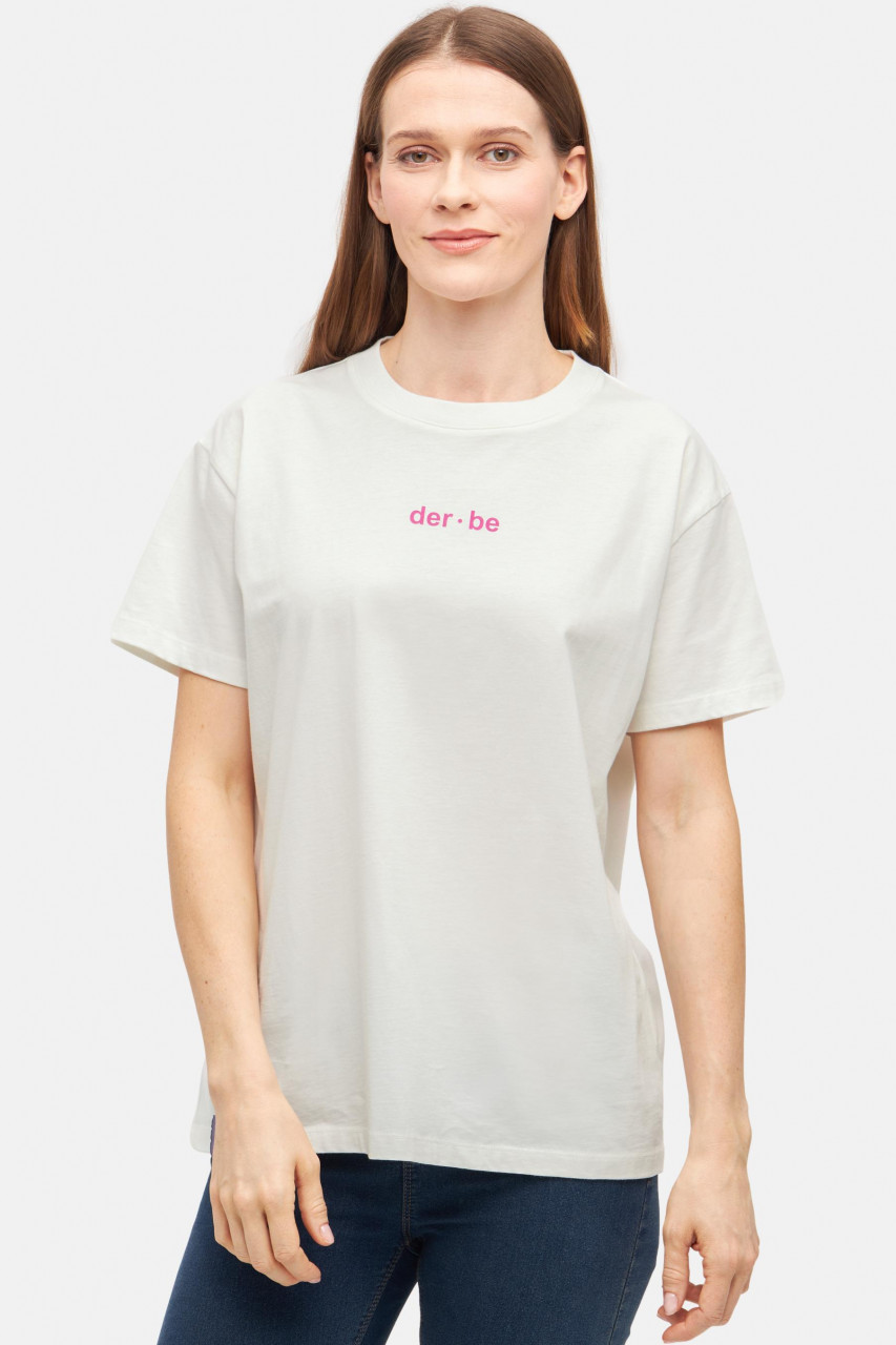 Derbe T-Shirt Derbe Bedeutung Damen Weiß
