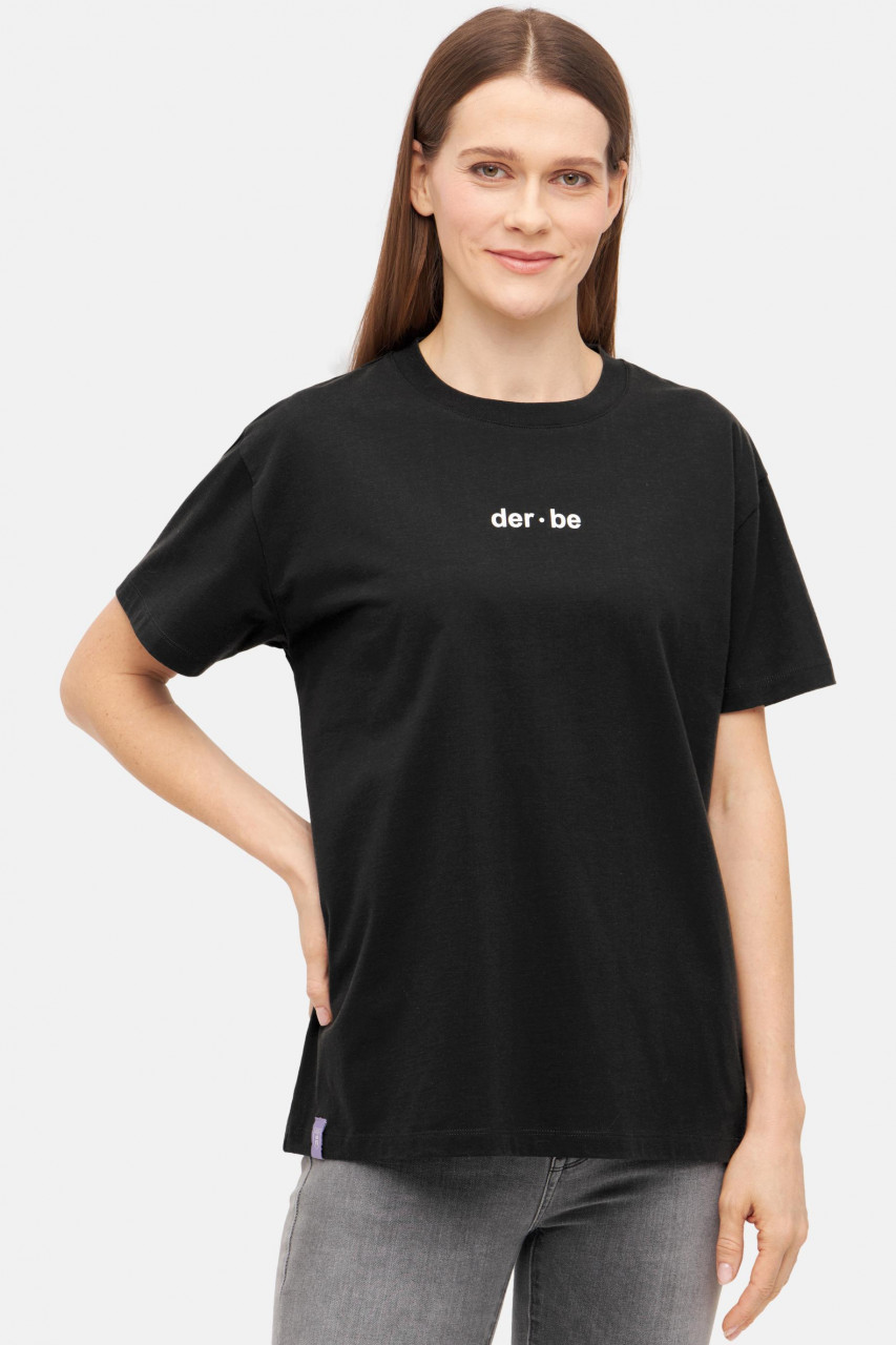 Derbe T-Shirt Derbe Bedeutung Damen Schwarz