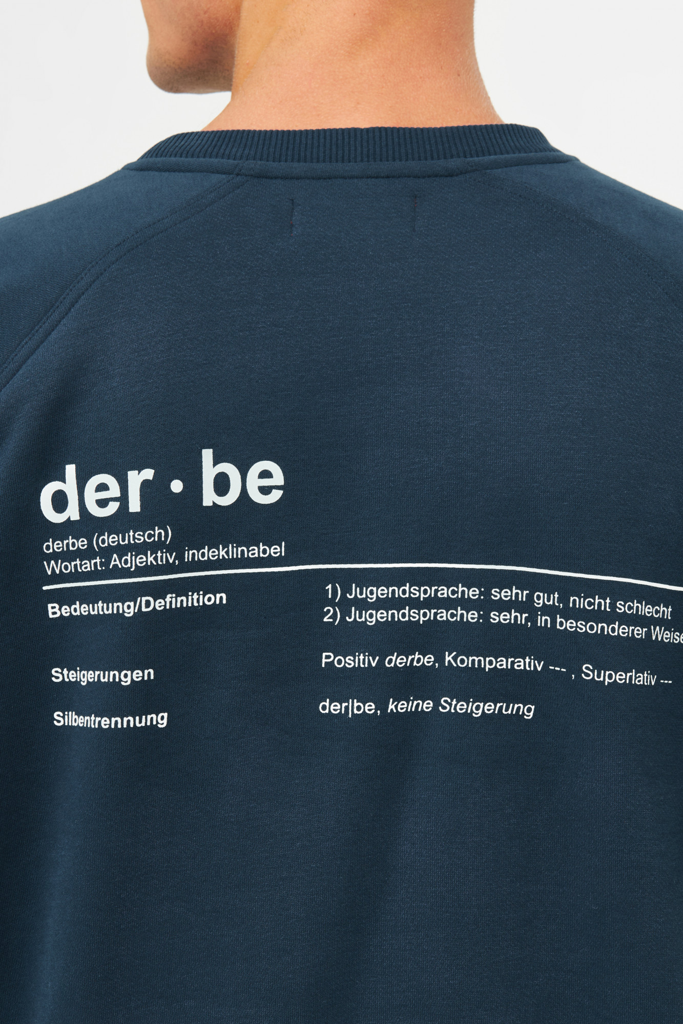 Derbe Sweatshirt Derbe Bedeutung Herren Dunkelblau Crewneck GOTS
