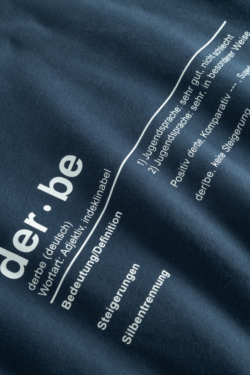 Derbe Sweatshirt Derbe Bedeutung Herren Dunkelblau Crewneck GOTS