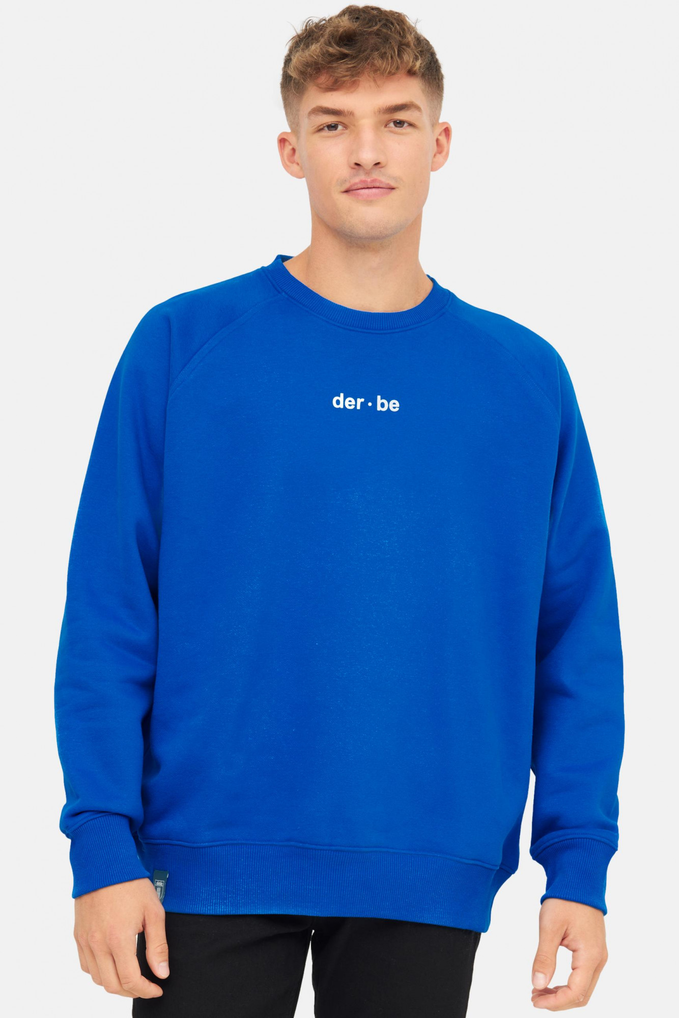 Derbe Sweatshirt Derbe Bedeutung Herren Blau Crewneck GOTS