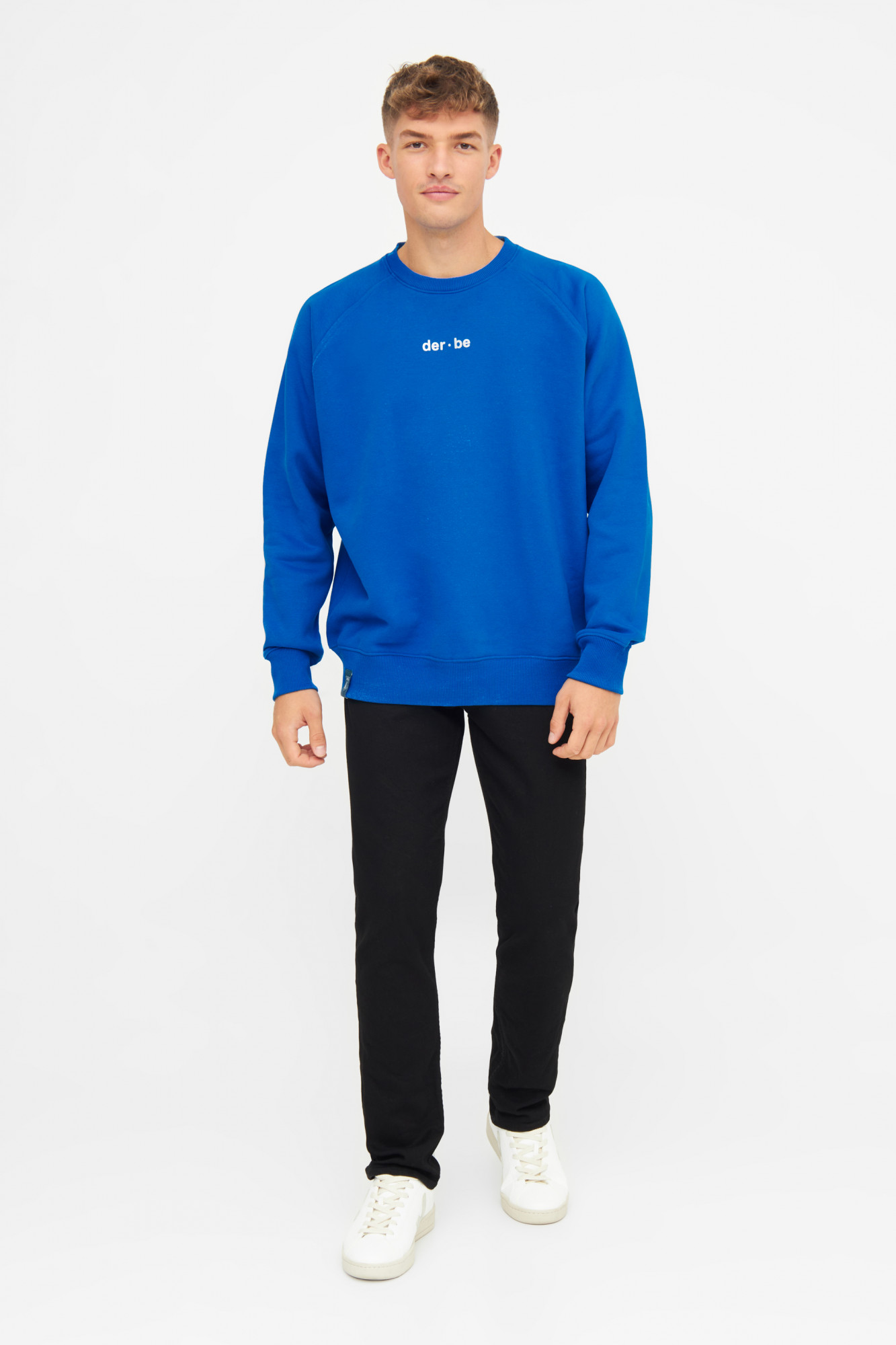 Derbe Sweatshirt Derbe Bedeutung Herren Blau Crewneck GOTS