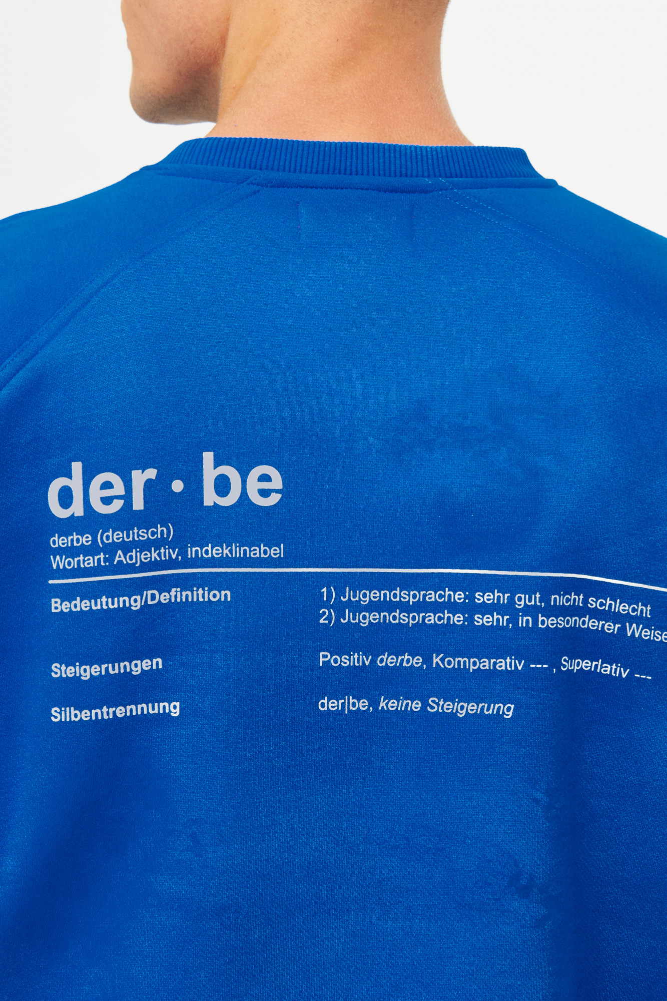 Derbe Sweatshirt Derbe Bedeutung Herren Blau Crewneck GOTS