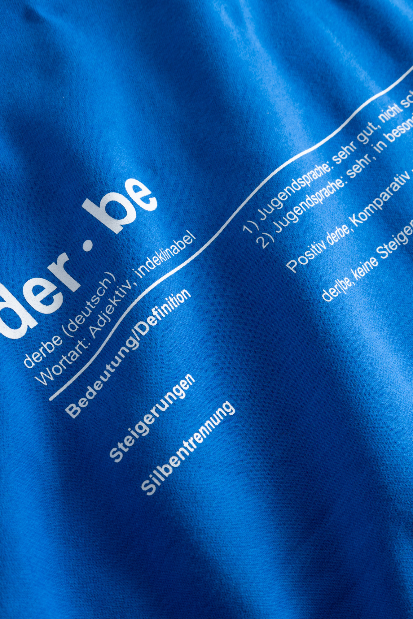 Derbe Sweatshirt Derbe Bedeutung Herren Blau Crewneck GOTS