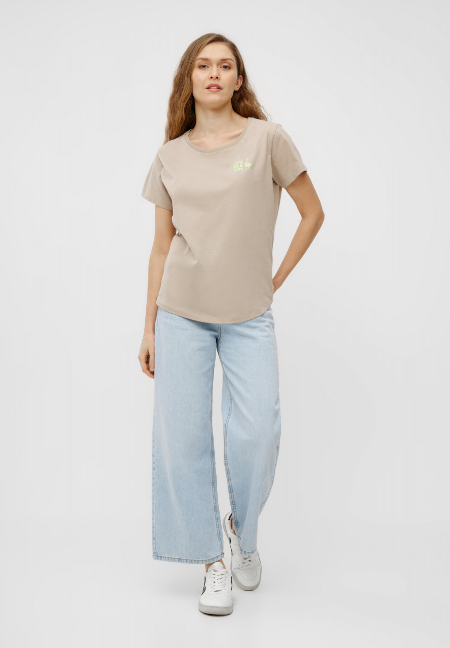 Derbe T-Shirt Derbe Elegans Damen Beige GOTS Organic