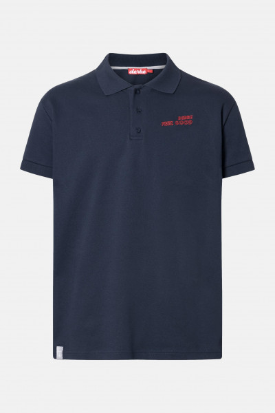 Derbe Feel Good Herren Polo Shirt Navy Dunkelblau Nachhaltig Derbe Feel Good Herren Polo Shirt Navy Dunkelblau Nachhaltig