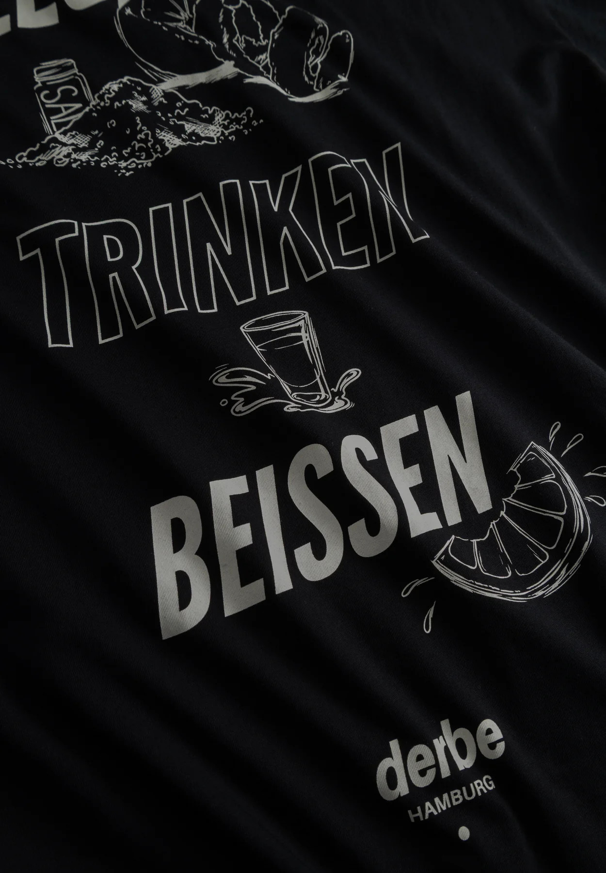 Derbe Festival T-Shirt LTB Unisex Schwarz GOTS Organic