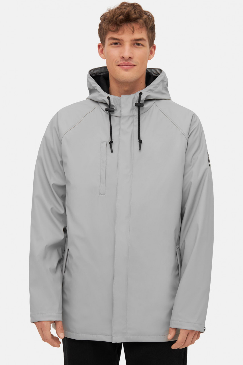 Derbe Regenjacke Passby Plain Herren Grau