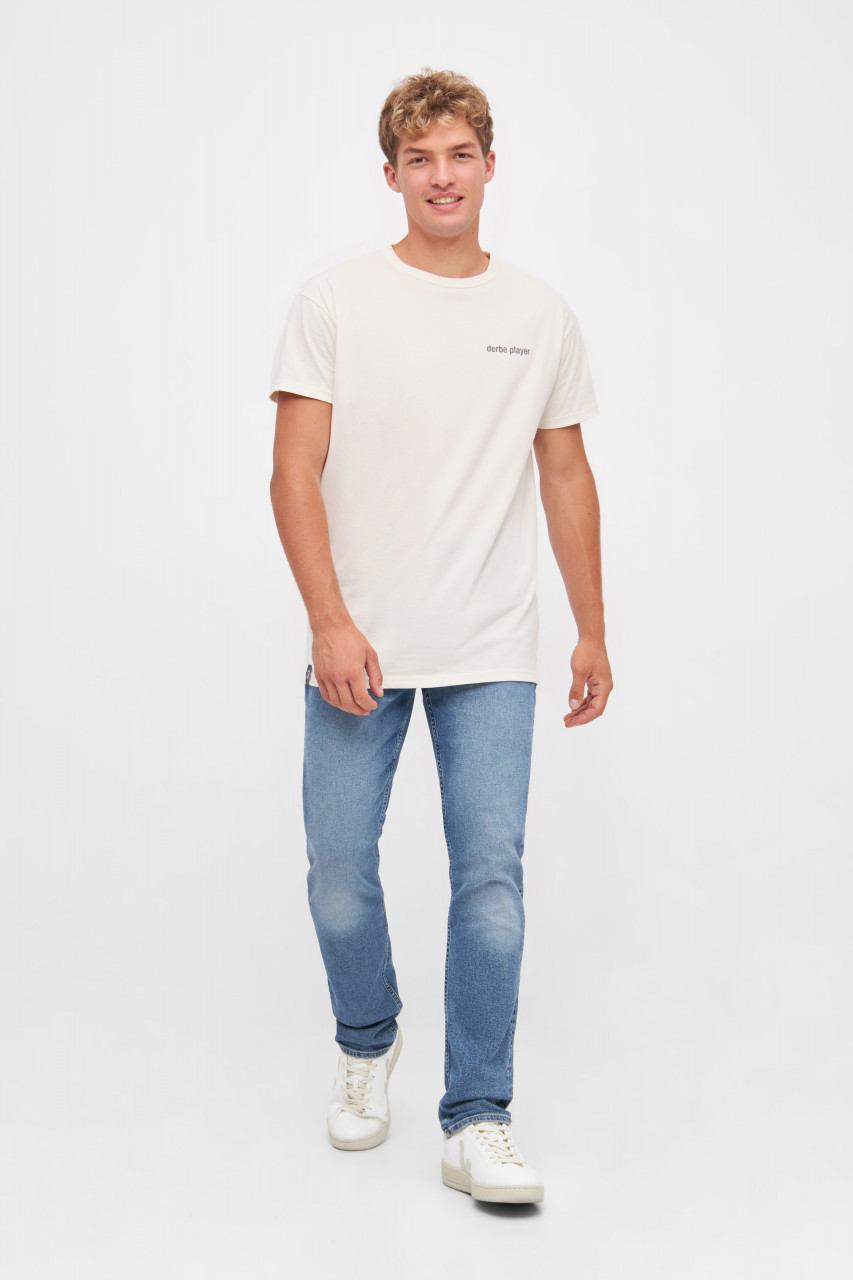 Derbe T-Shirt Derbe Player Herren Weiß