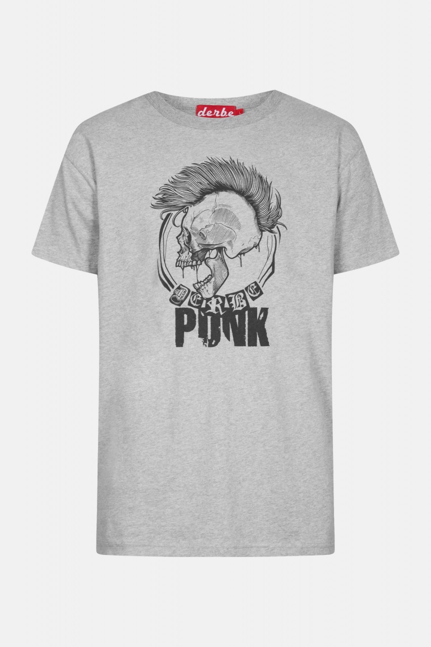 Derbe Punk Herren T-Shirt Grau