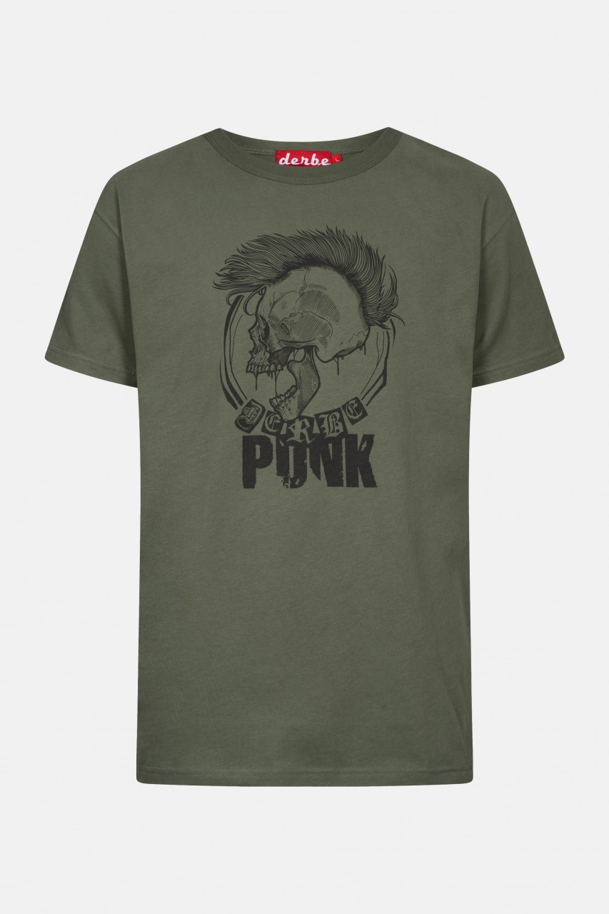 Derbe Punk Herren T-Shirt Oliv