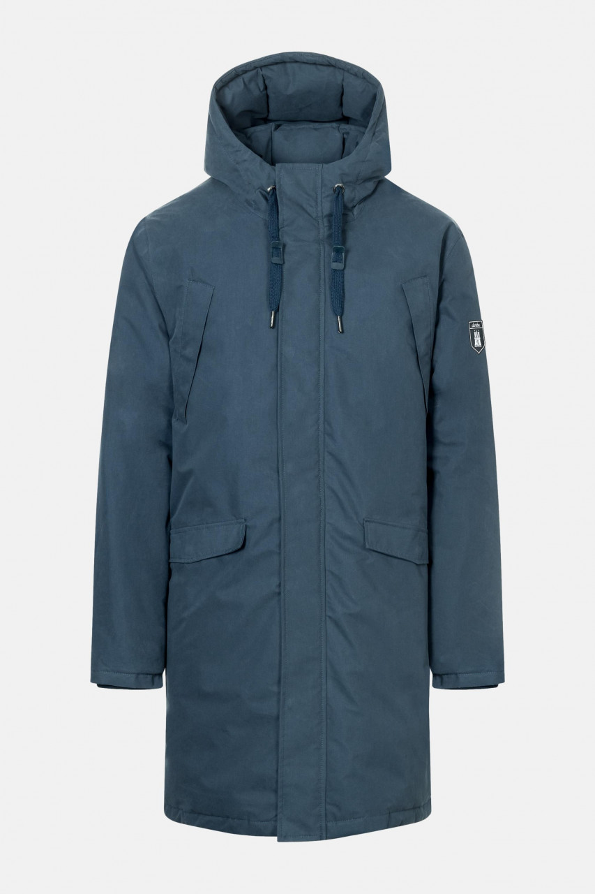 Derbe Valholm Herren Winterjacke Dunkelblau Caramel