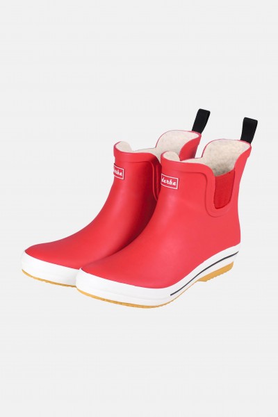 Derbe Wattpuuschen Pelz Rot Damen Gummistiefel Derbe Wattpuuschen Pelz Rot Damen Gummistiefel