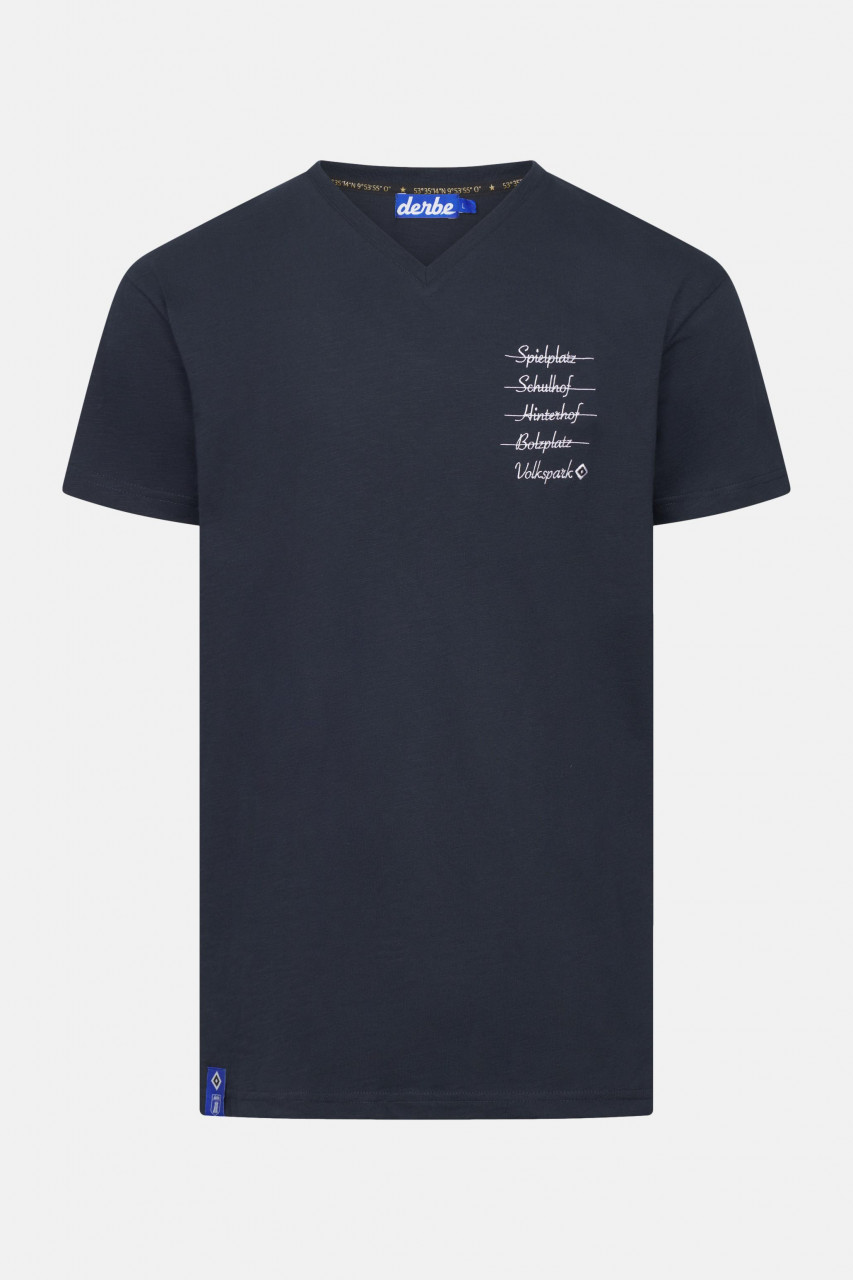 Derbe x HSV Volkspark Herren T-Shirt Navy Blau HSV Fanartikel