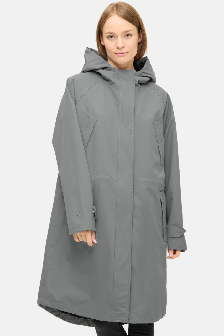 Derbe Regenjacke Damen Deutby Grau