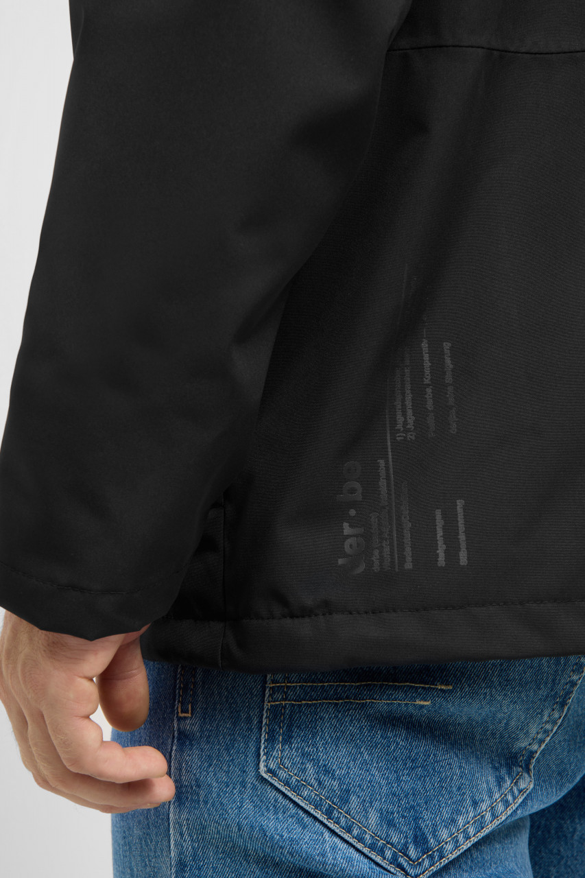 Derbe Übergangsjacke Deutby Herren Schwarz Wasserdicht