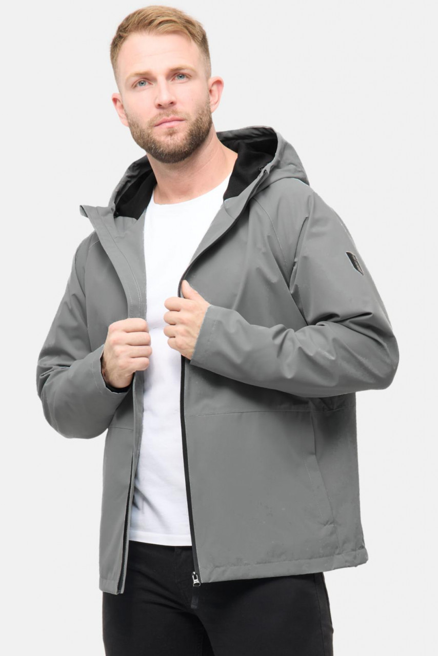 Derbe Übergangsjacke Deutby Herren Grau Wasserdicht