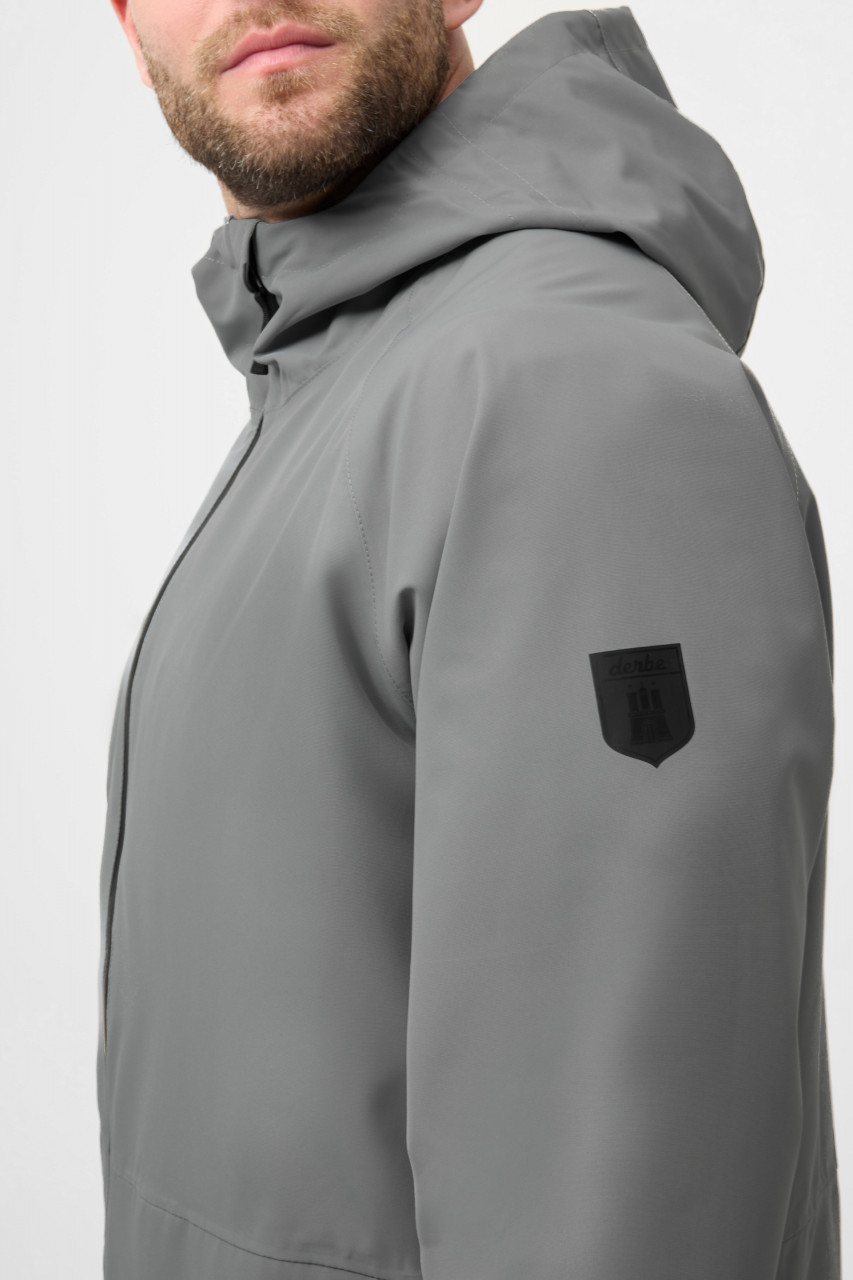 Derbe Übergangsjacke Deutby Herren Grau Wasserdicht