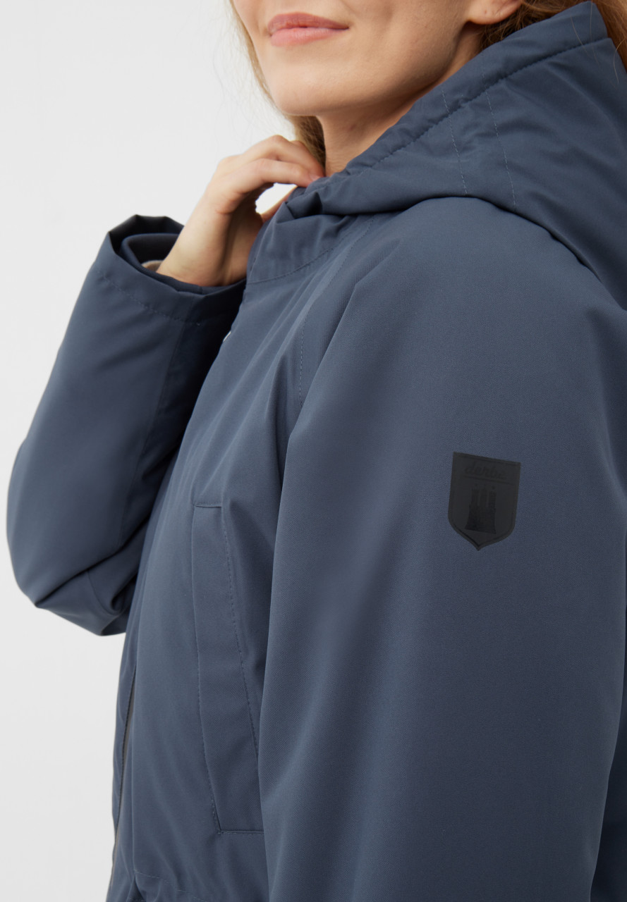 Derbe Winterjacke Deutholm Damen Dunkelblau Warm Gefüttert