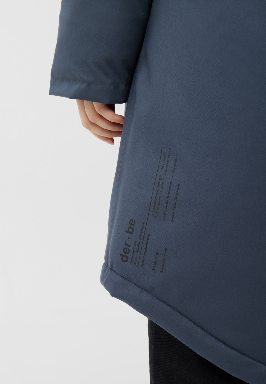 Derbe Winterjacke Deutholm Damen Dunkelblau Warm Gefüttert