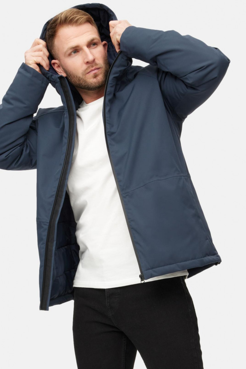 Derbe Winterjacke Deutholm Herren Dunkelblau Warm Gefüttert