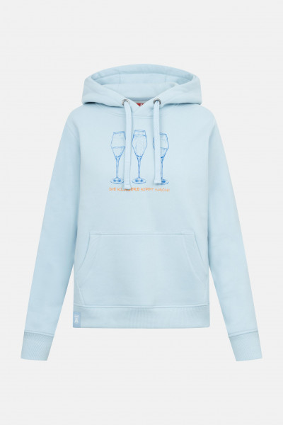 Derbe Hoodie Die Klügere Damen Hellblau